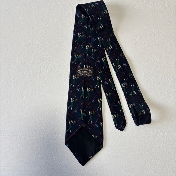 Frame - Vintage Silk Golf Tie - Picture 4 of 4